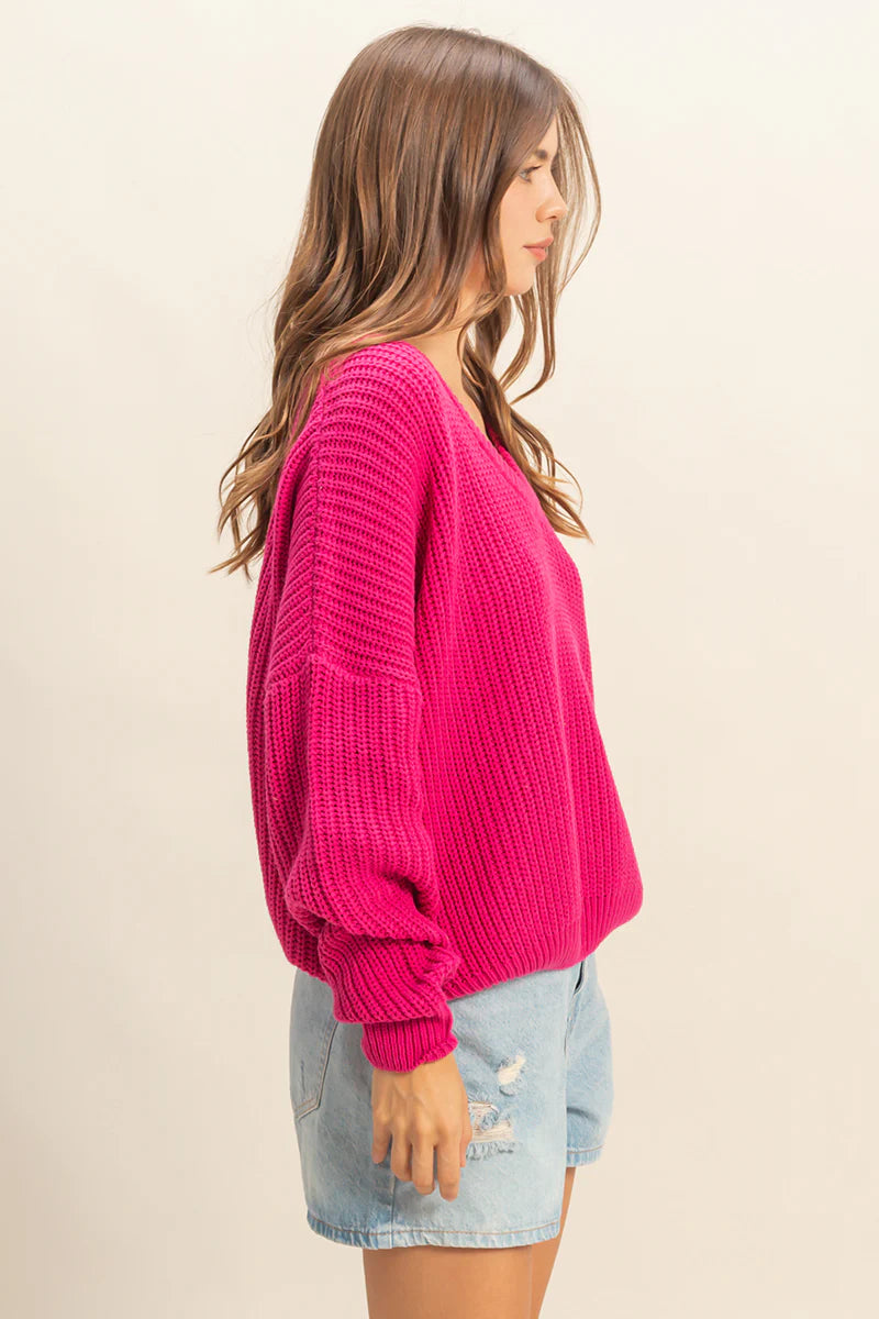 GRACIE SWEATER - ROSE