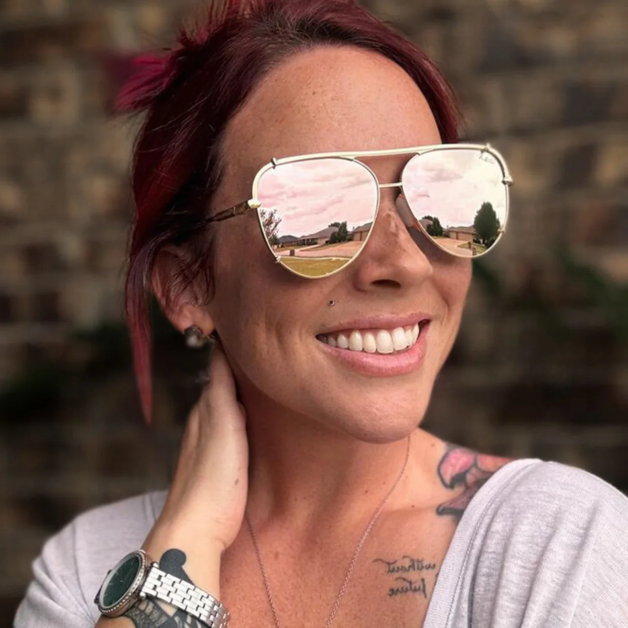 SHAY SUNGLASSES - ROSE GOLD