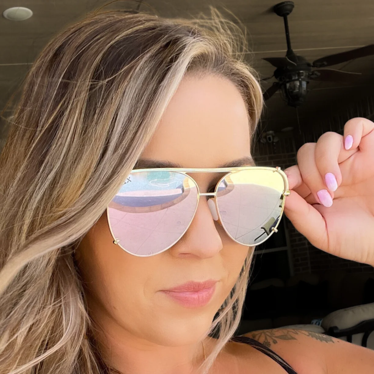 SHAY SUNGLASSES - ROSE GOLD