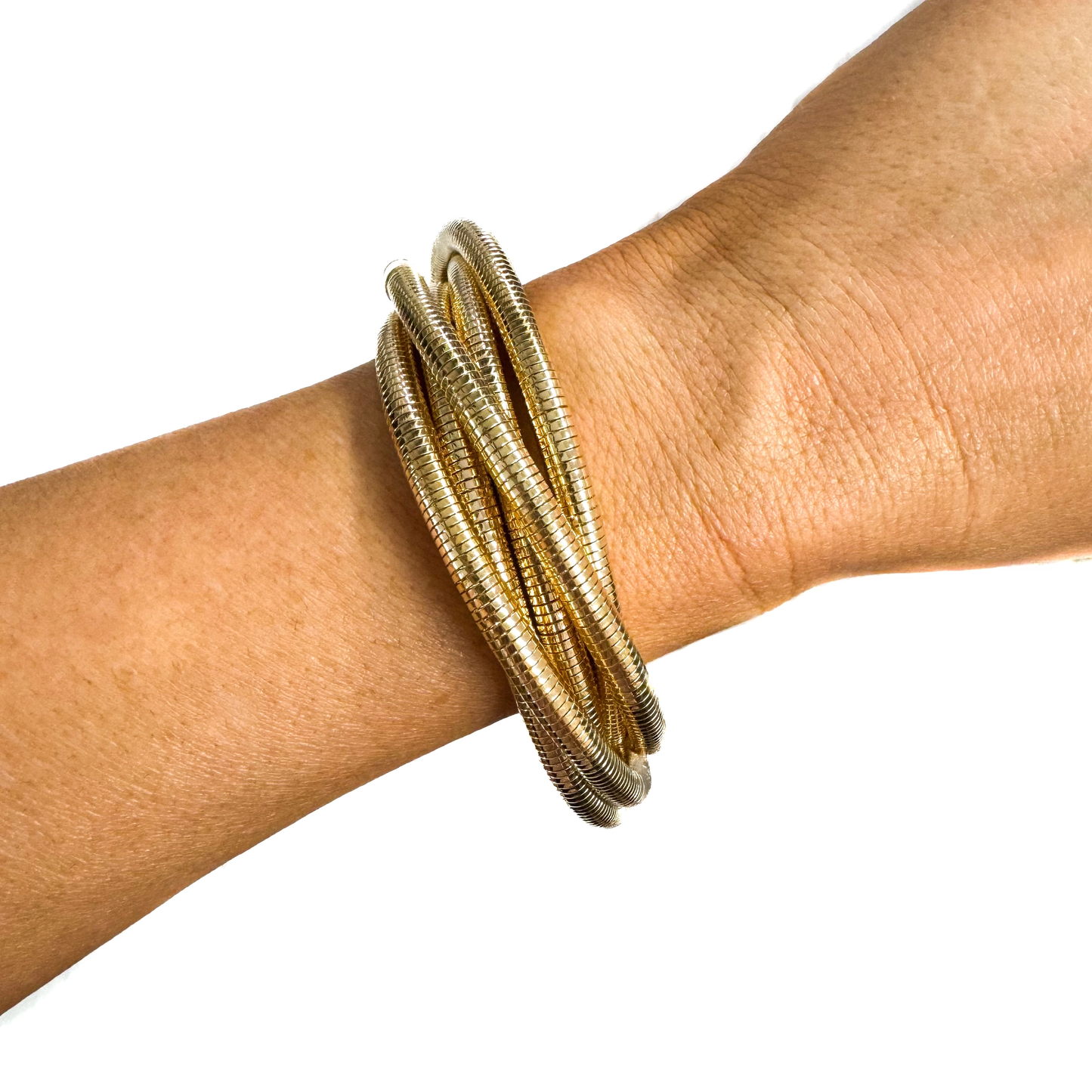 SMALL METAL BANGLES - GOLD