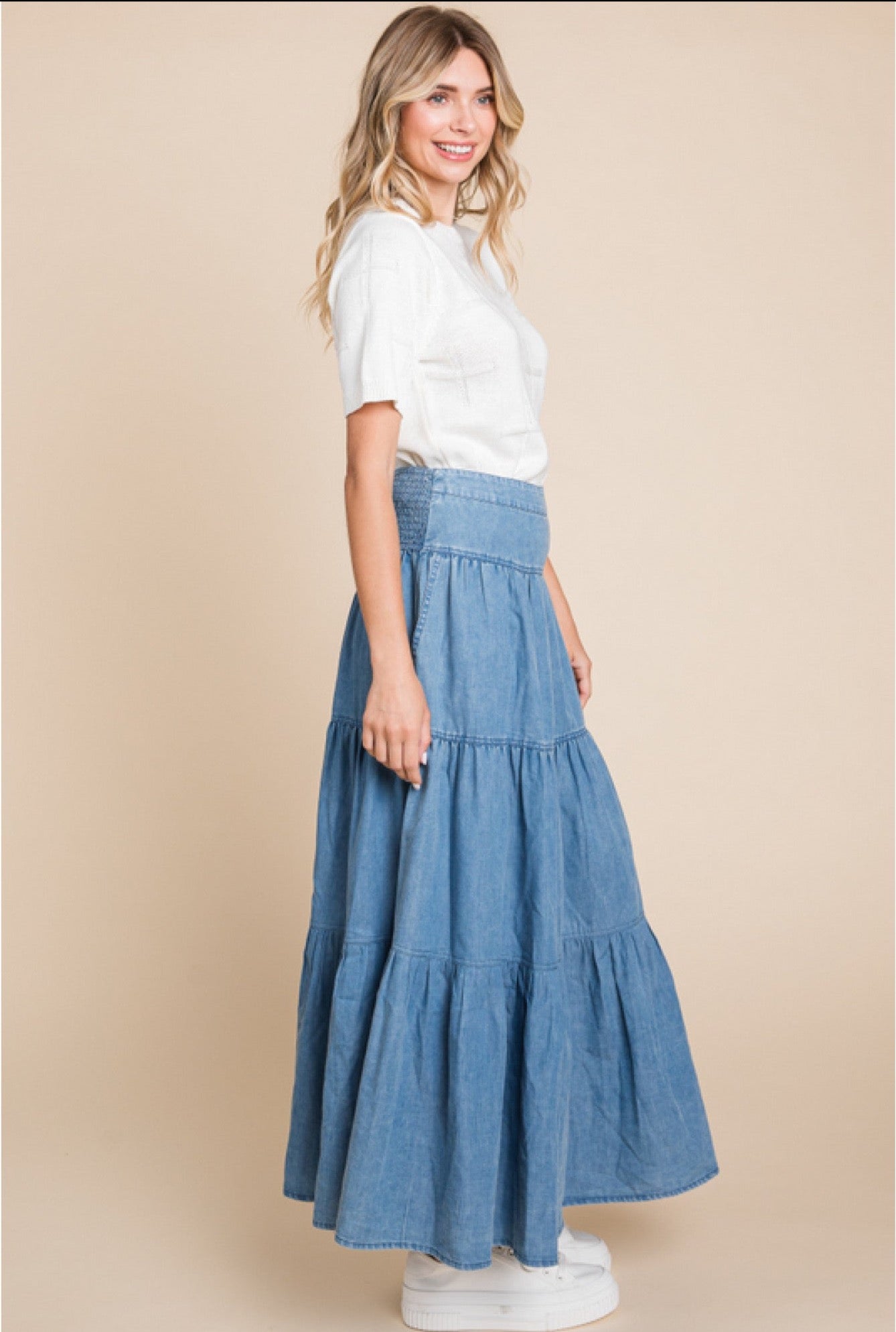 EVE DENIM SKIRT