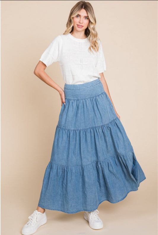 EVE DENIM SKIRT