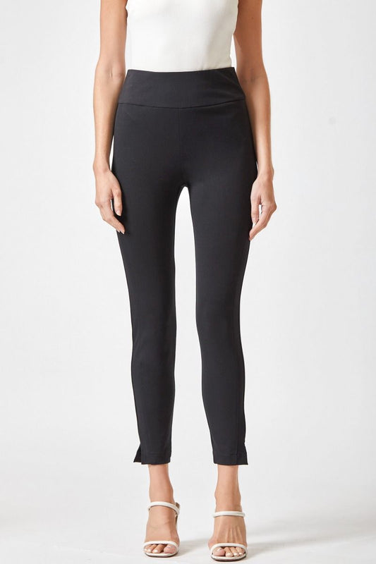 MAGIC HIGH WAISTED SKINNY PANTS - BLACK