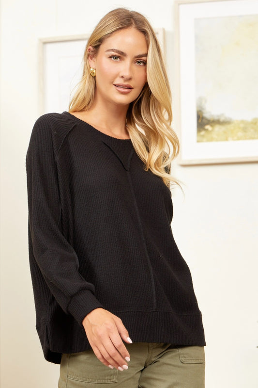 EASY COMFORTABLE TOP - BLACK