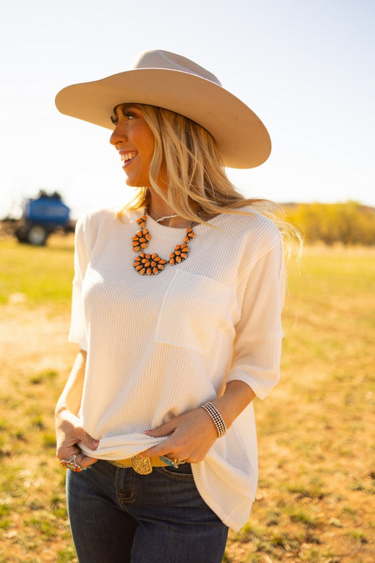 PLAYFUL TOP - IVORY
