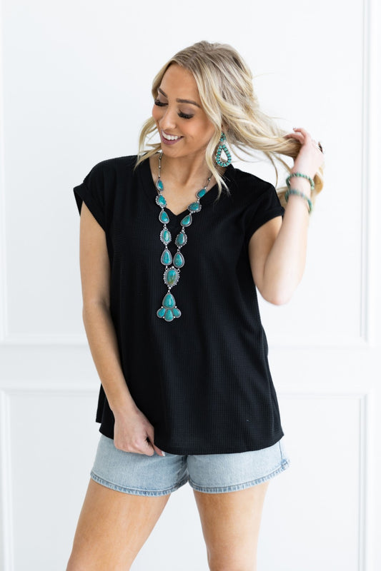 JUST ME TOP - BLACK