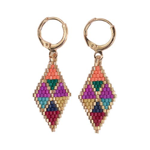 CARMEN MINI GOLD HOOP - TRIANGLES