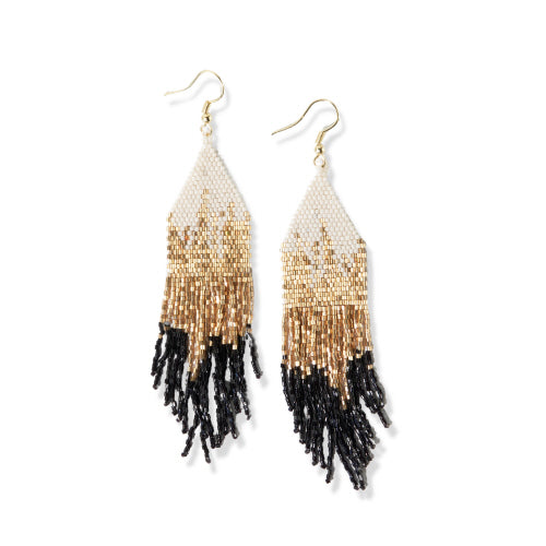 CLAIRE OMBRE FRINGE - BLACK