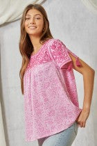 PINK TASSELS TOP