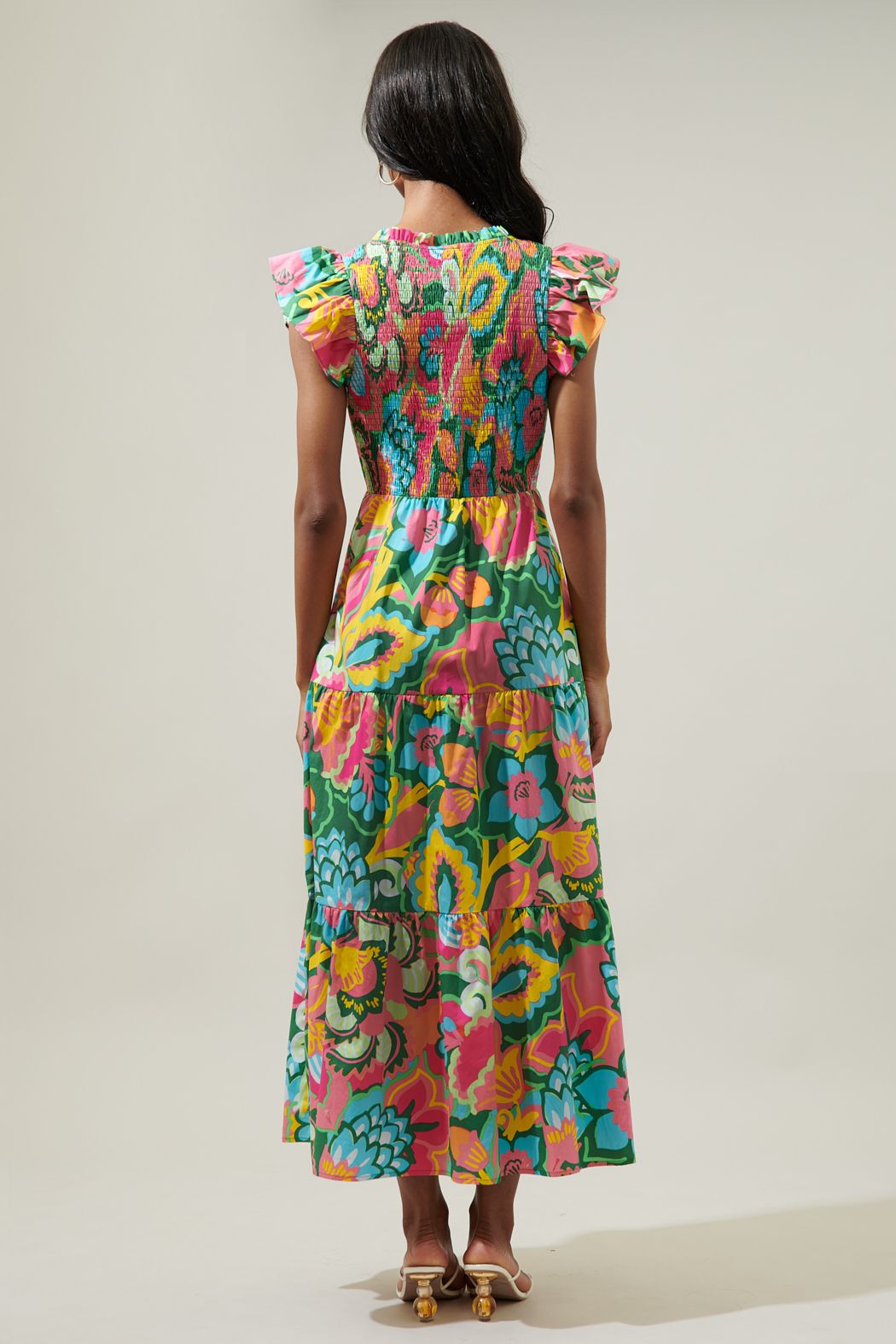 LANAI SUNFIRE MIDI DRESS