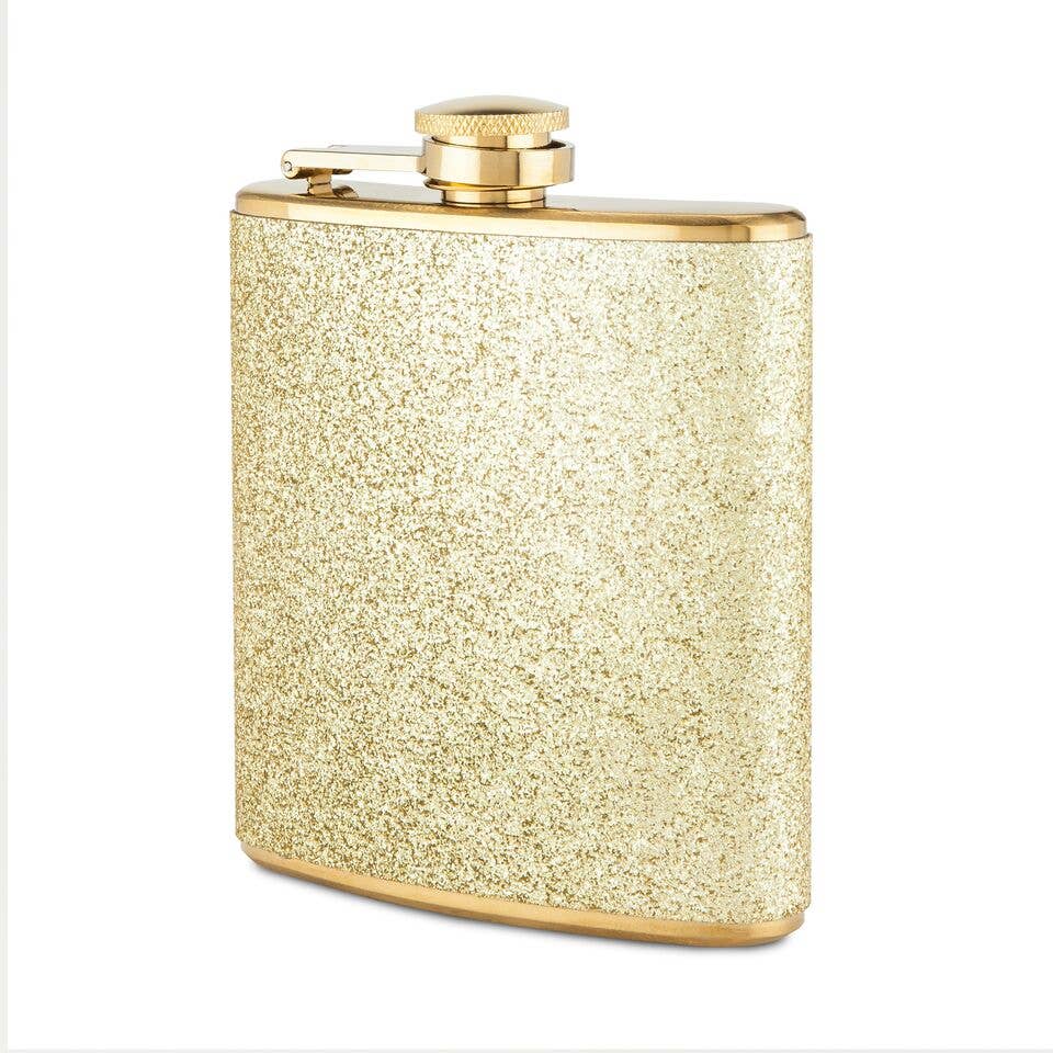 SPARKLETINI STAINLESS STEEL GOLD FLASK