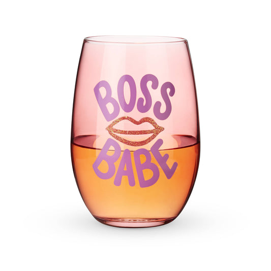 BOSS BABE STEMLESS WINE GLASS