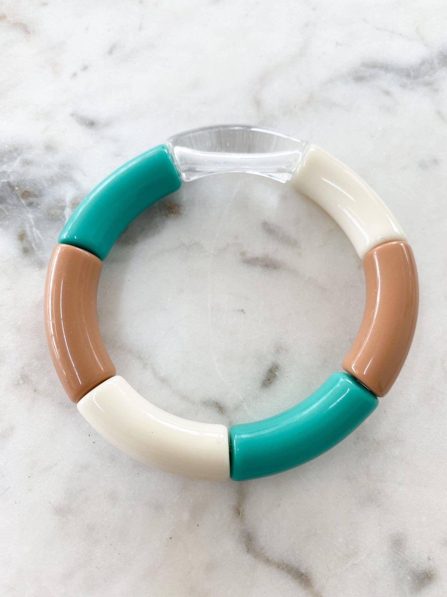 NORA BOHO ACRYLIC BAMBOO BANGLE