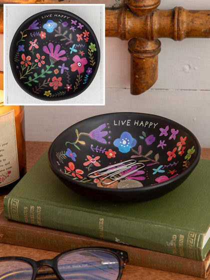 LIVE HAPPY TRINKET BOWL