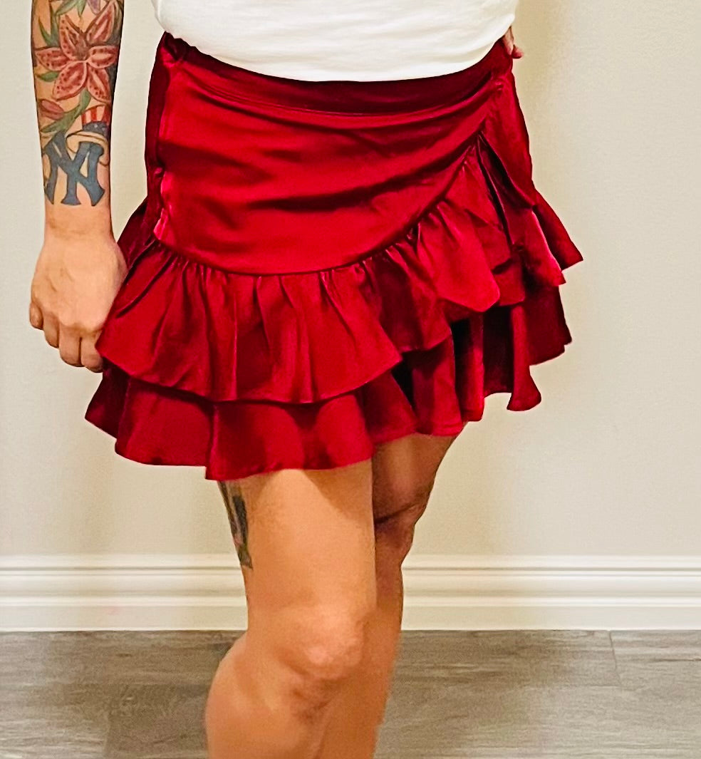 FANCIFUL SKIRT - WINE