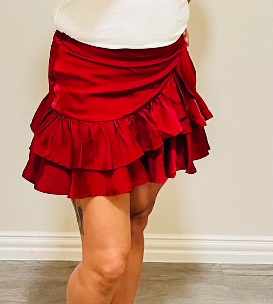 FANCIFUL SKIRT - WINE