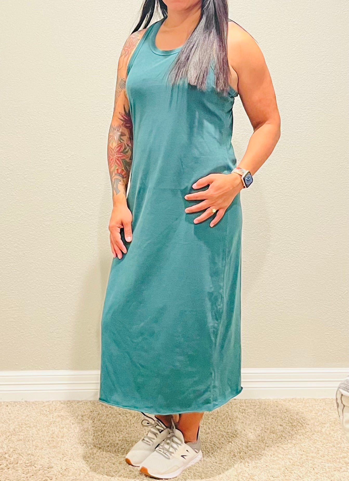 FUN DAY TANK MIDI DRESS