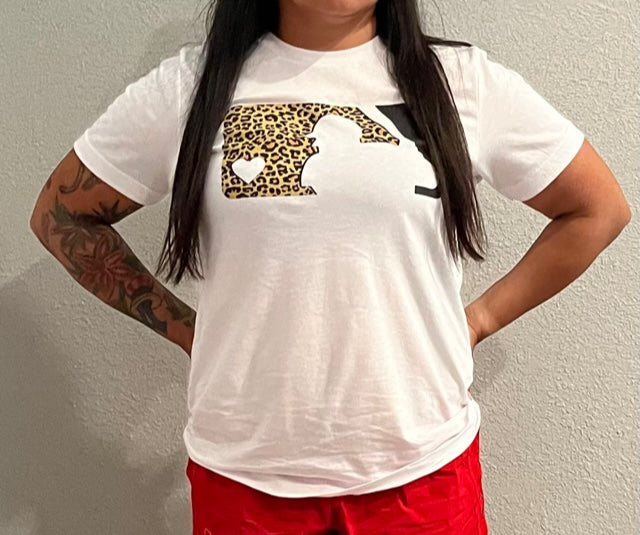 LEOPARD BASEBALL TSHIRT