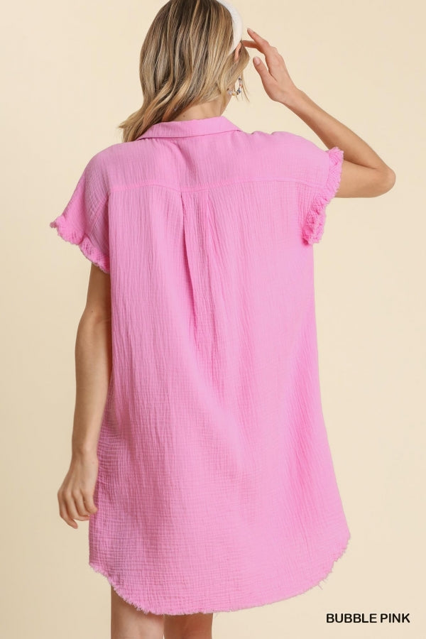 JUST FOR THRILLS DRESS - BUBBLE PINK