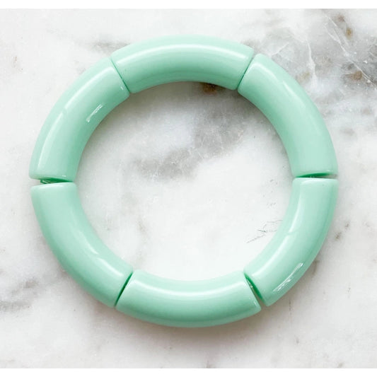 MINT GREEN ACRYLIC BAMBOO BANGLE