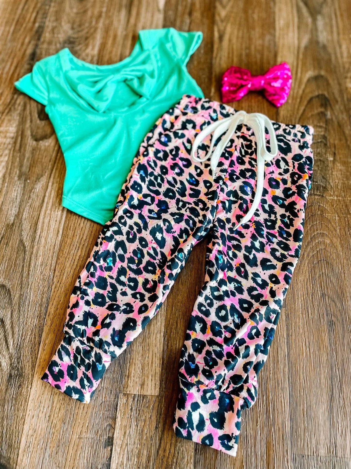 PINK CHEETAH JOGGERS