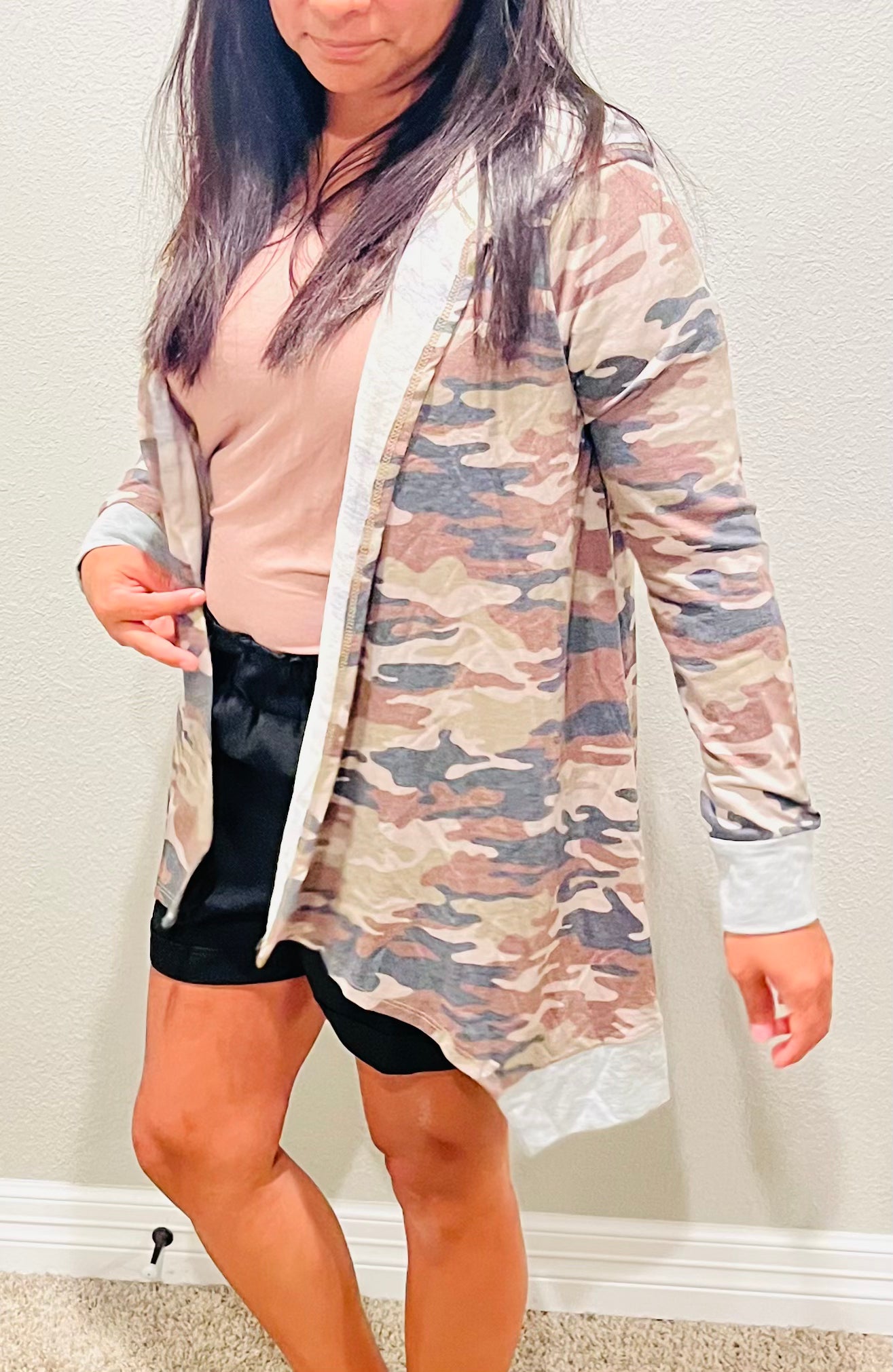 CAMO CARDIGAN