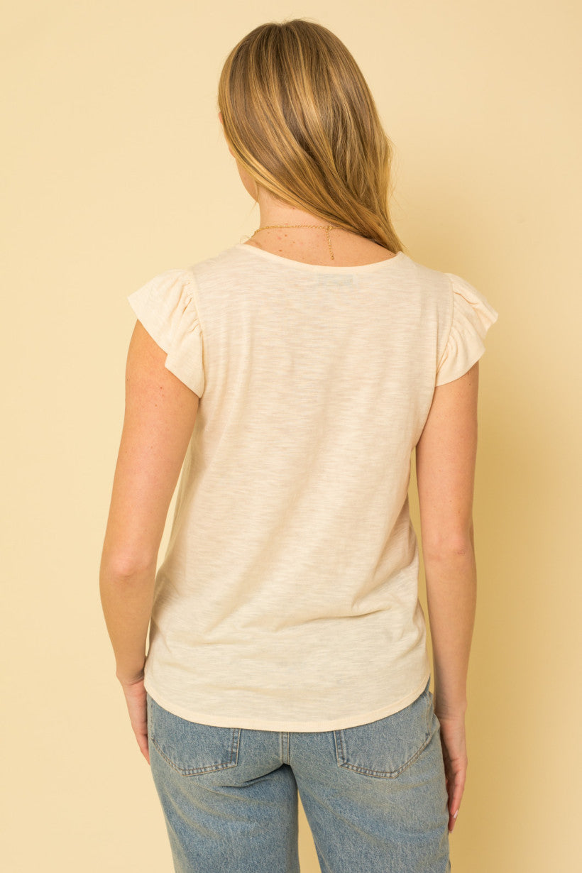 CASUAL DAYS TOP - CREAM