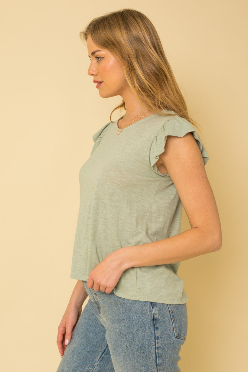 CASUAL DAYS TOP - SAGE