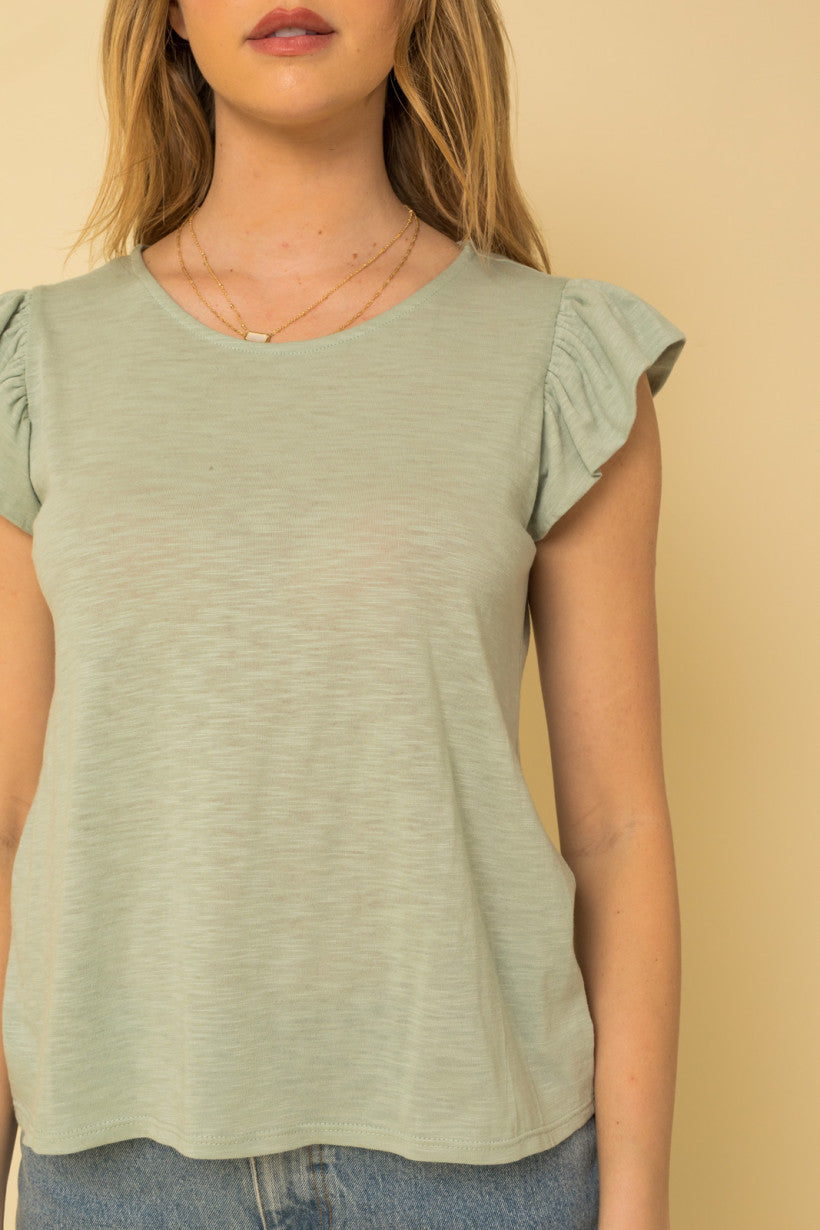 CASUAL DAYS TOP - SAGE