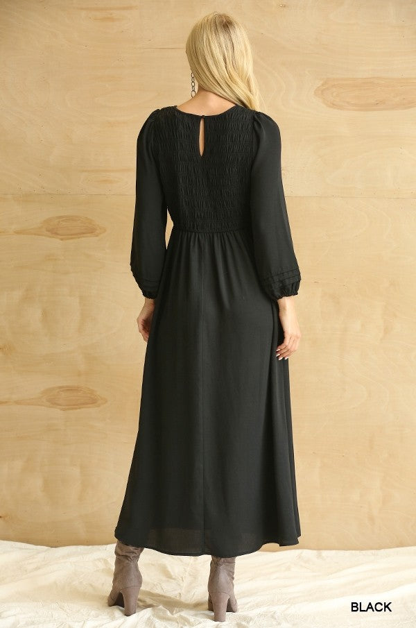 GWENDOLYN MAXI DRESS - BLACK